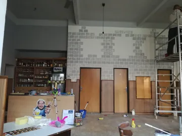 Malování interiéru restaurace Hostěrádky-Rešov