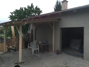 Pergola pro přístavbu domu Šaratice